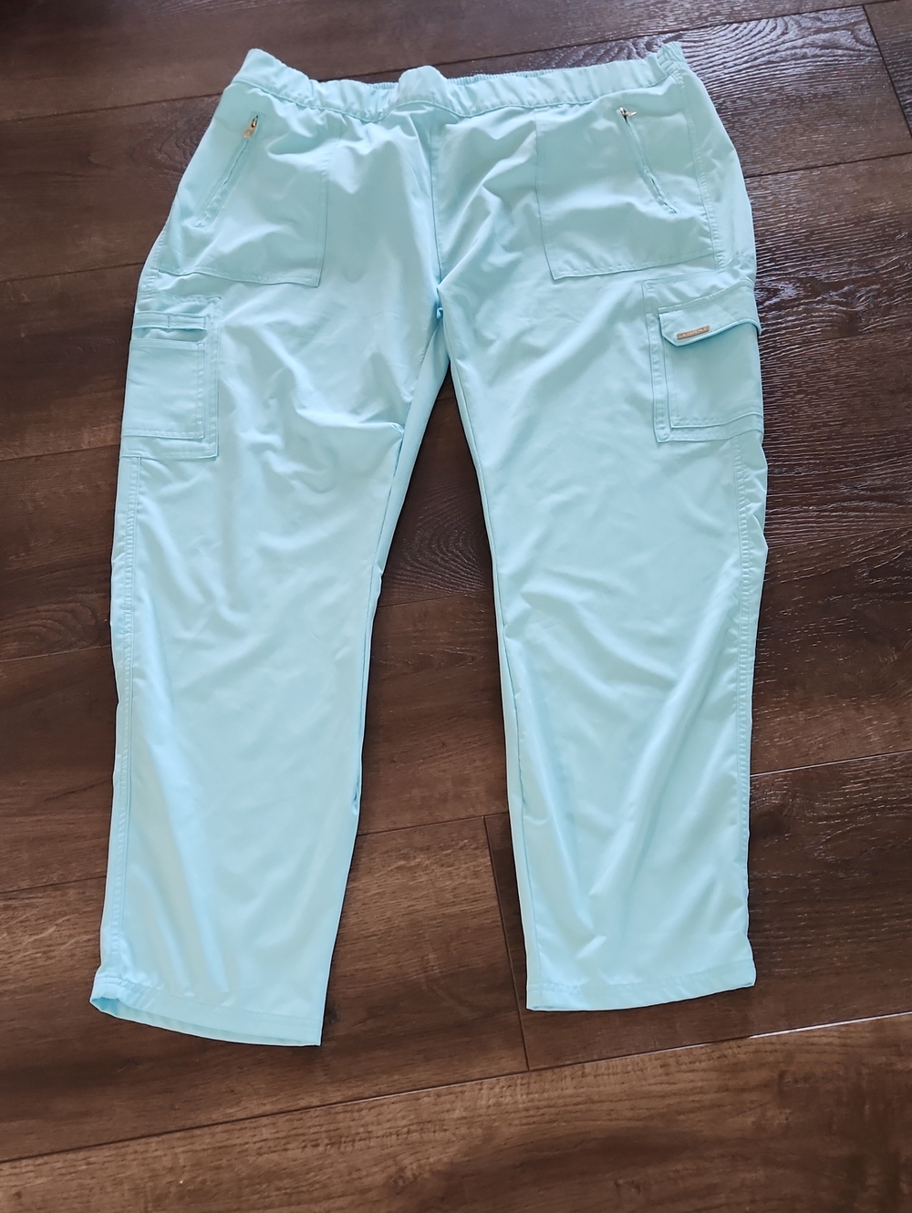Lauderdale Light Aqua Scrub Pants - Elastic Waist